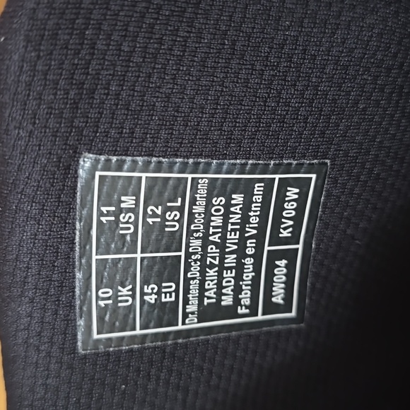 DR MARTENS X ATMOS TARIK ZIP BOOT - BLACK VELVET SMOOTH LEATHER - Picture 10 of 10